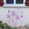6PCS Large Floral Stencils Set – 14” Dandelion & Butterfly Reusable Painting Templates for Walls, Garden Fence, Wood Furniture & Fabric DIY Decor
